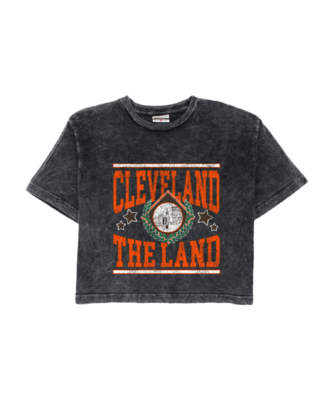 Cleveland The Land Mineral Wash Crop Top