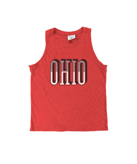 Ohio Stripes Red Relaxed Tank