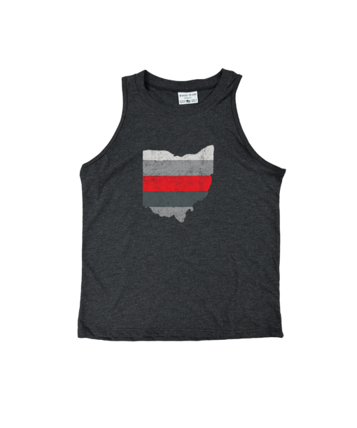 State Stripe Black Relaxed Tank