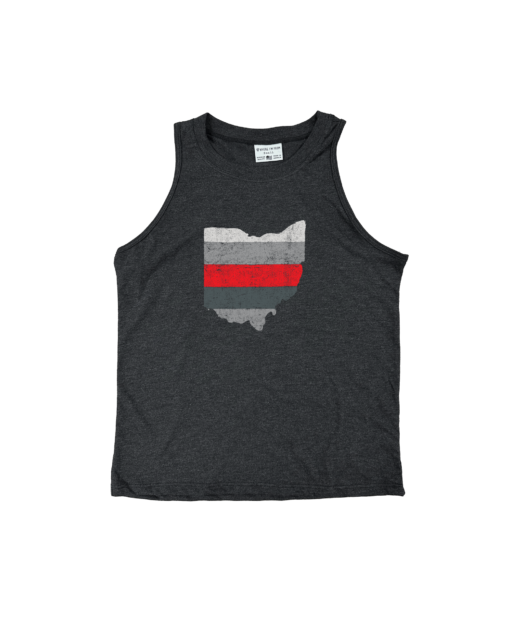 State Stripe Black Relaxed Tank