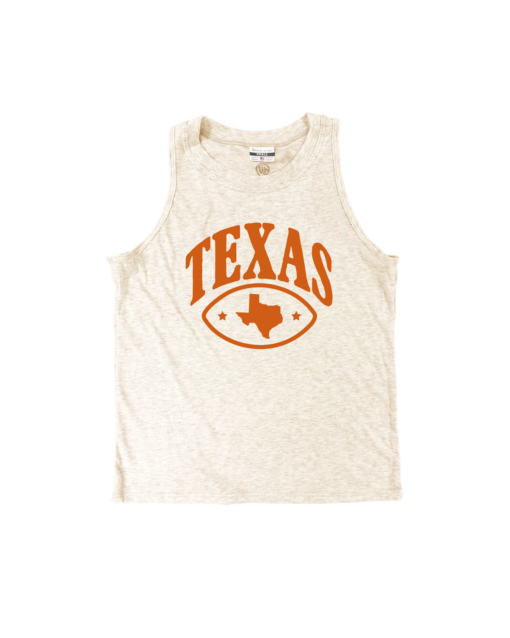 Texas Oval Oatmeal Relaxed Tank