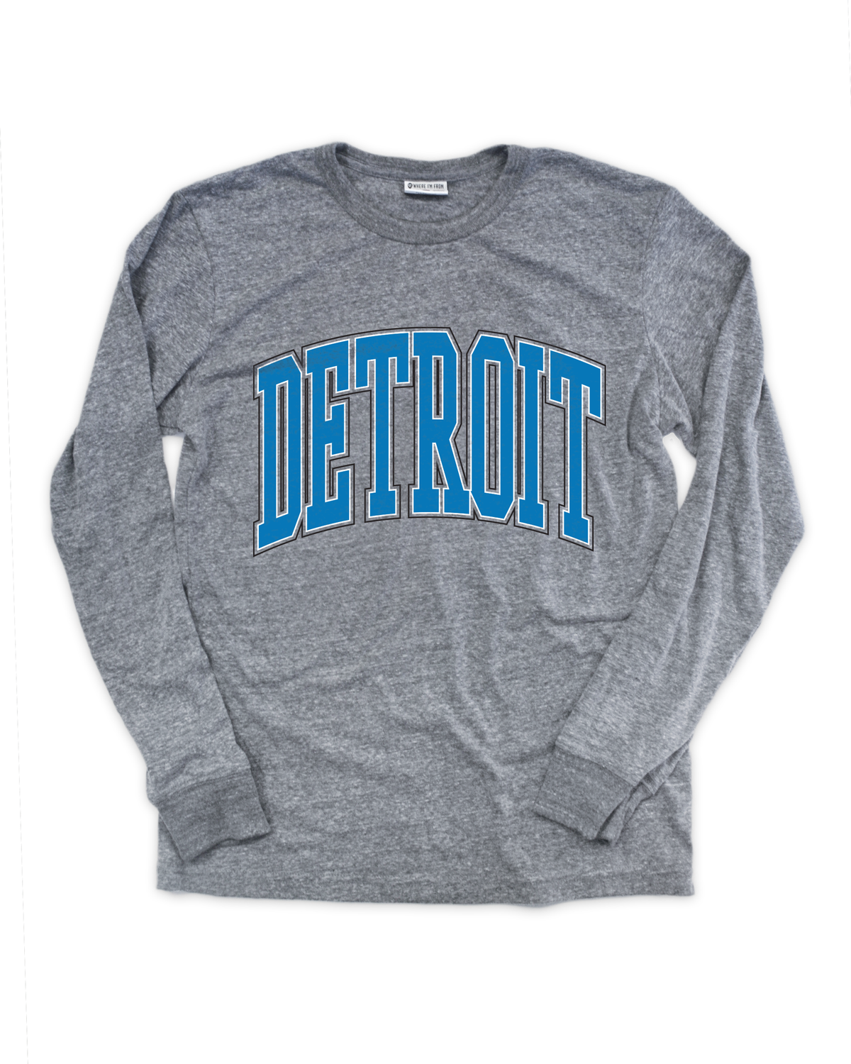 Detroit Oversized Gray Long Sleeve