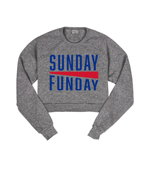 BUF Sunday Funday Crop Sweatshirt