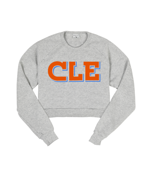 CLE Retro Shadow Crop Sweatshirt