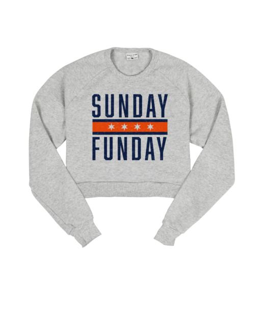 Chicago Sunday Funday Crop Sweatshirt