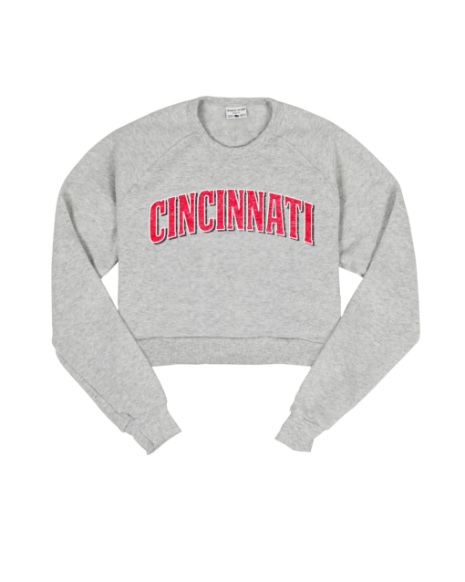 Cincinnati Arch Ash Crop Sweatshirt