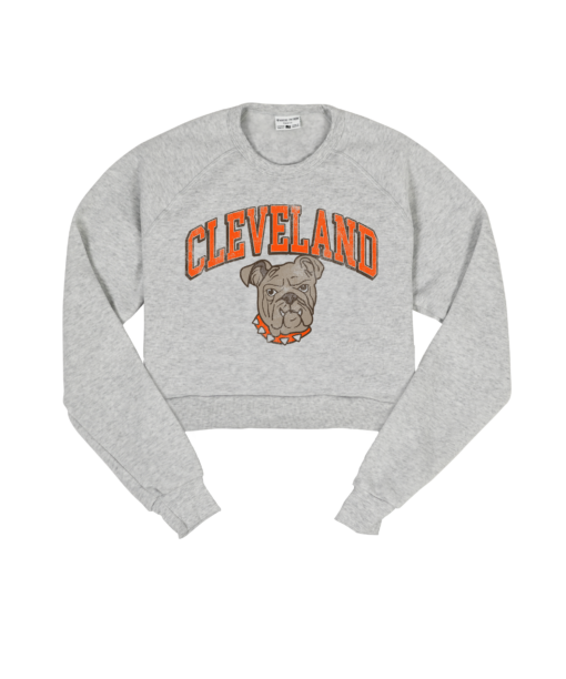 Cleveland Dawg Arch Crop Sweatshirt