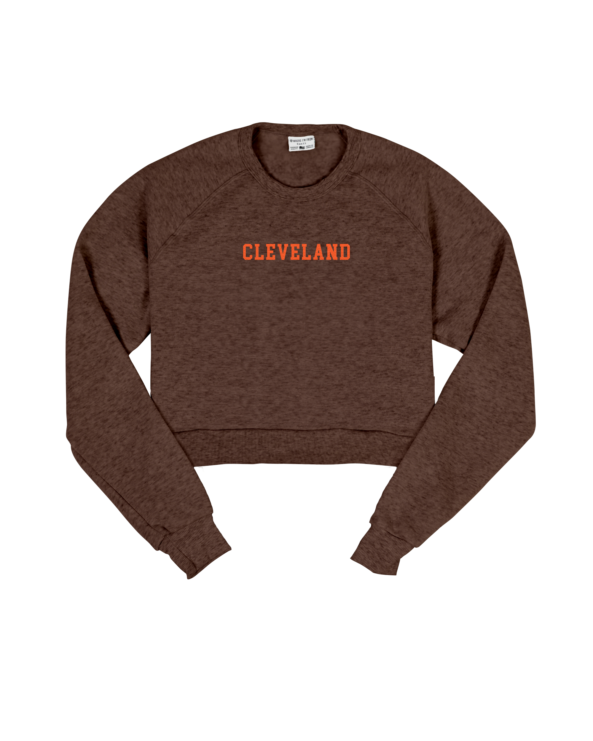 Where I'm from Apparel Cleveland Dawg Arch Crop Sweatshirt