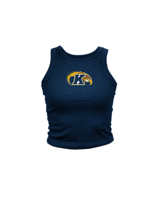 Kent State Flash Navy Crop Tank