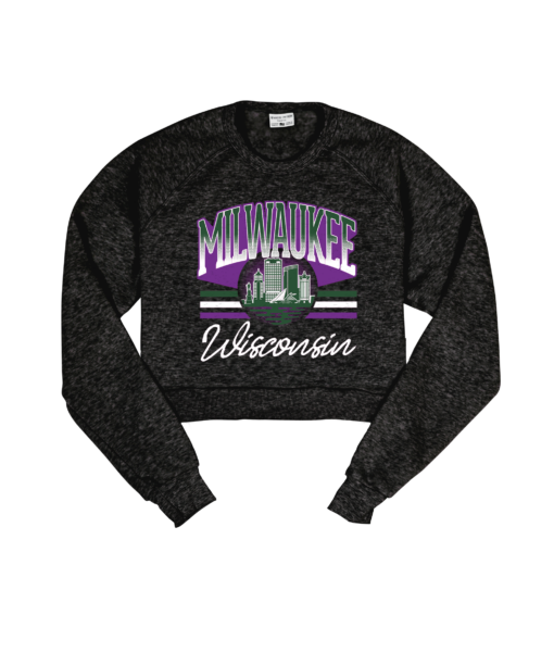 Milwaukee Retro Gradient Crop Sweatshirt