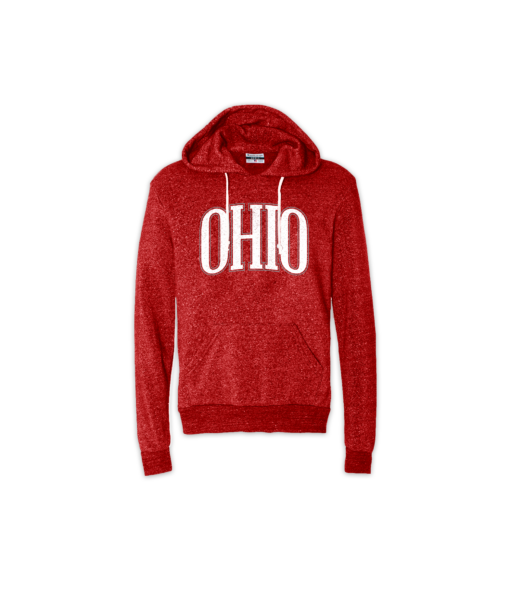 Ohio Oversize Red Youth Hoodie