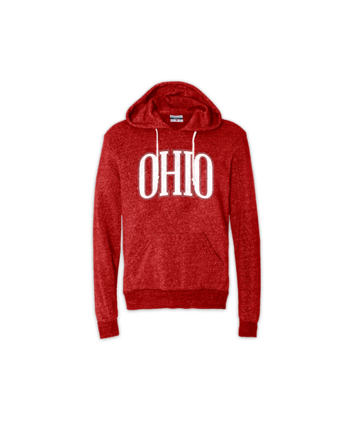 Ohio Oversize Red Youth Hoodie