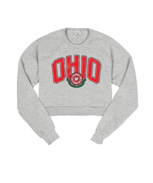 Ohio Stamp Crop Sweatshirt