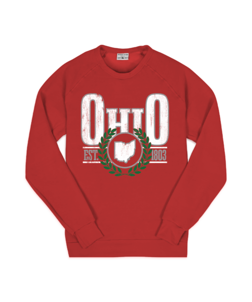 Ohio Stripe Vines Red Sweatshirt