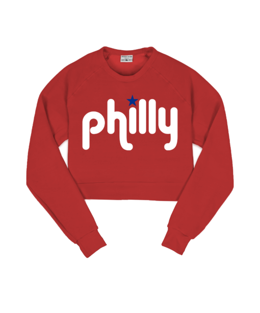 Philly Monoline Crop Sweatshirt