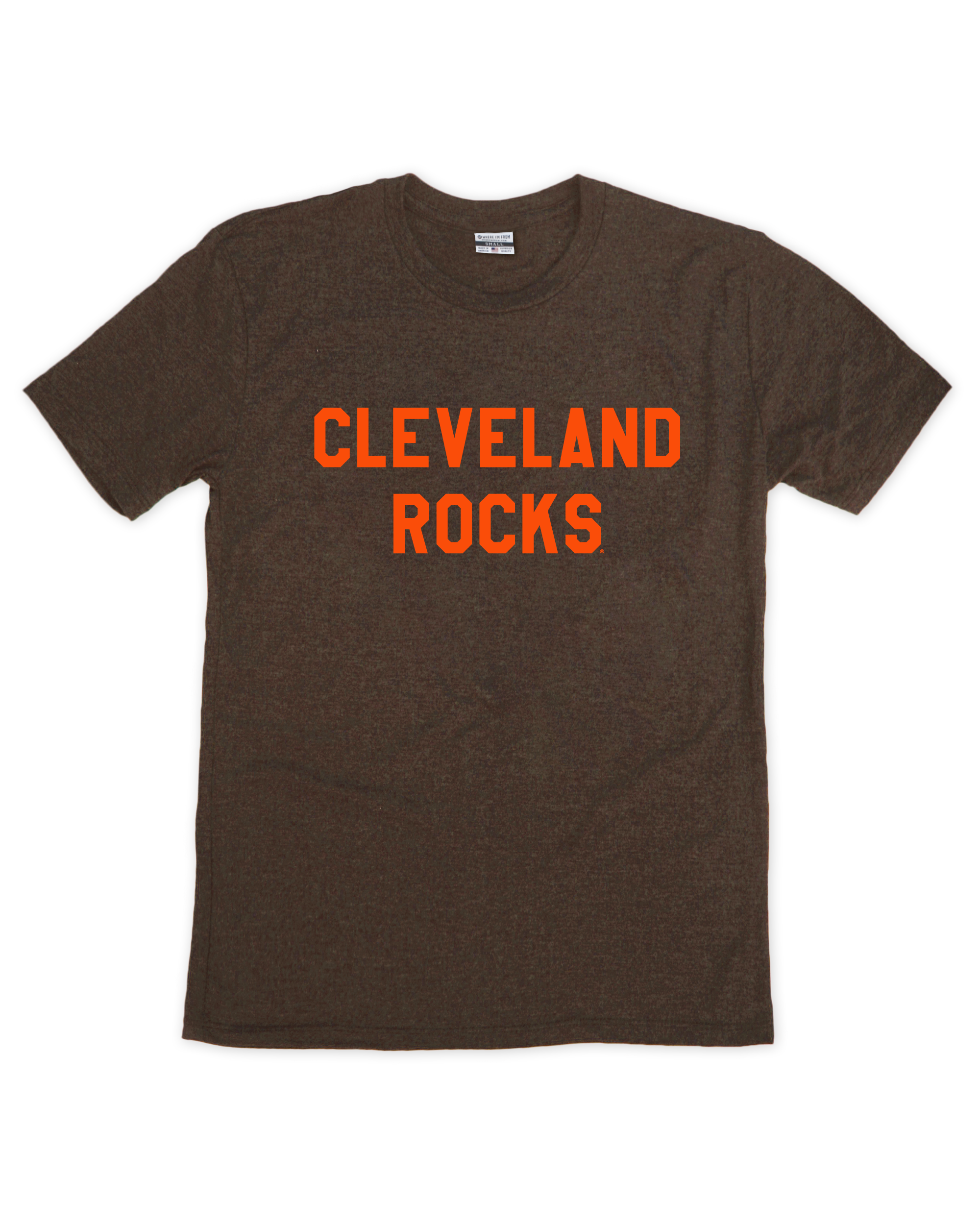 Simple Cleveland Rocks Brown Crew