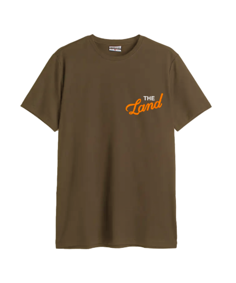 The Land Embroidered Brown Cotton Crew