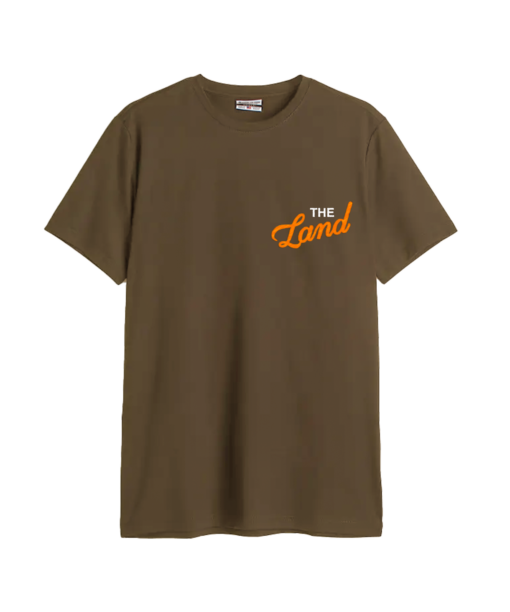 The Land Embroidered Brown Cotton Crew