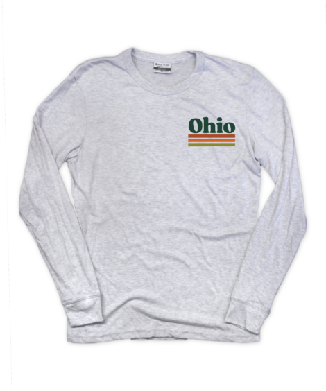Ohio Hills Front/Back Ash Long Sleeve