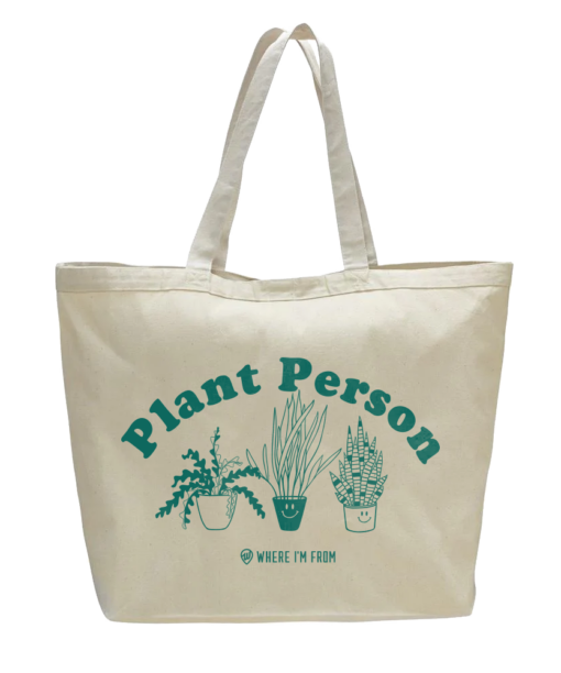 Plant Person Large Tote - Where I'm Apparel