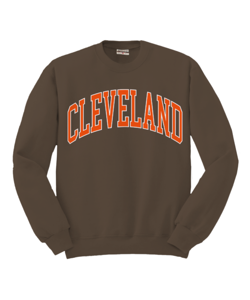 Cleveland Arch Brown Cotton Sweatshirt