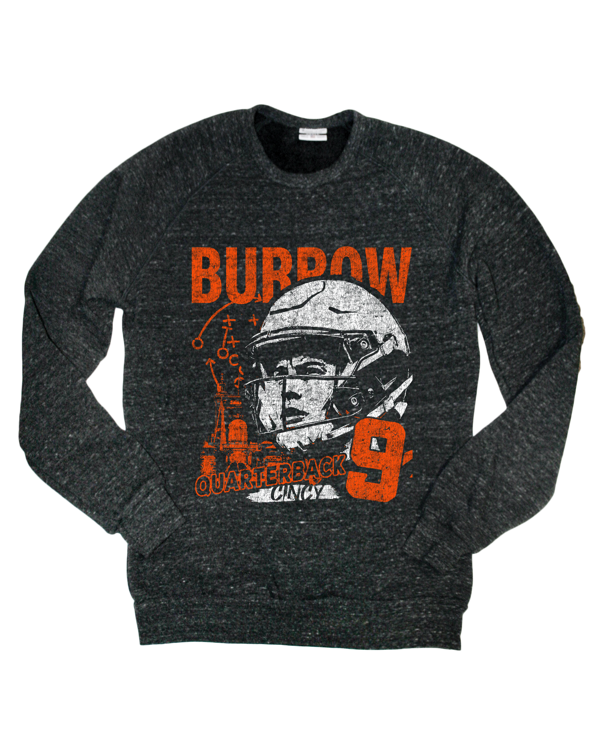 Burrow 9 Quarterback Black Sweatshirt