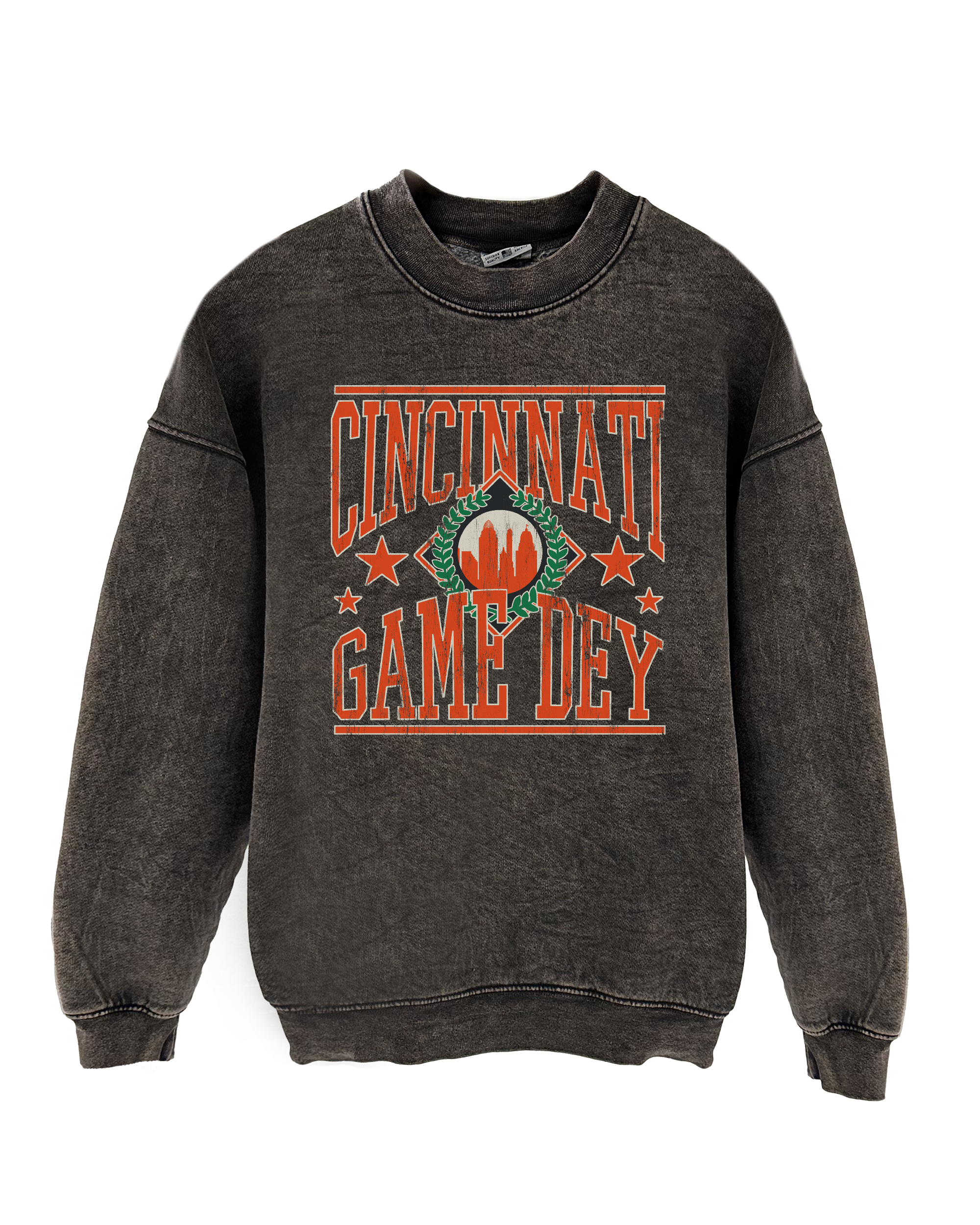 Cincinnati Game Dey Mineral Wash Cotton Sweatshirt