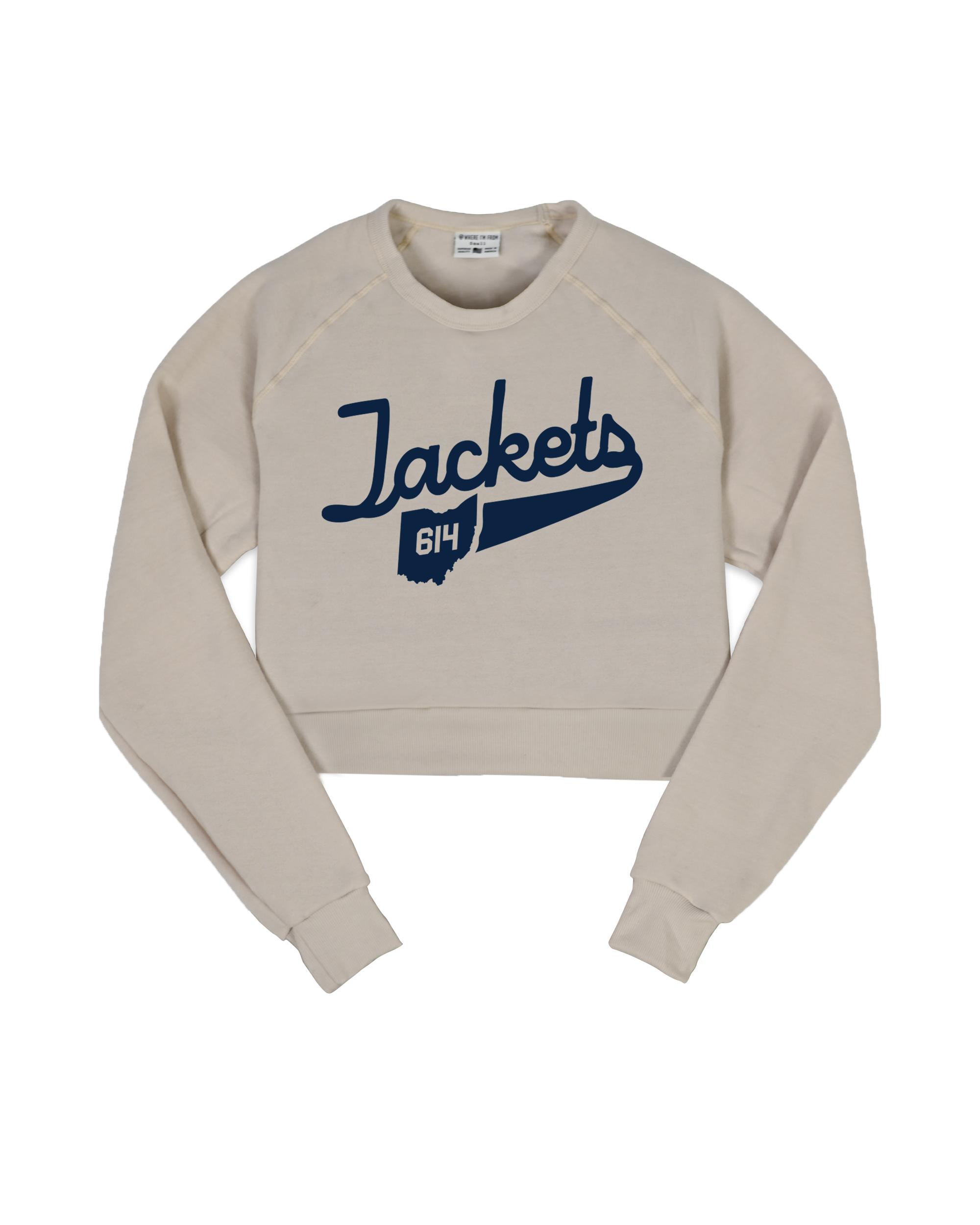 Jackets 614 Oatmeal Crop Sweatshirt