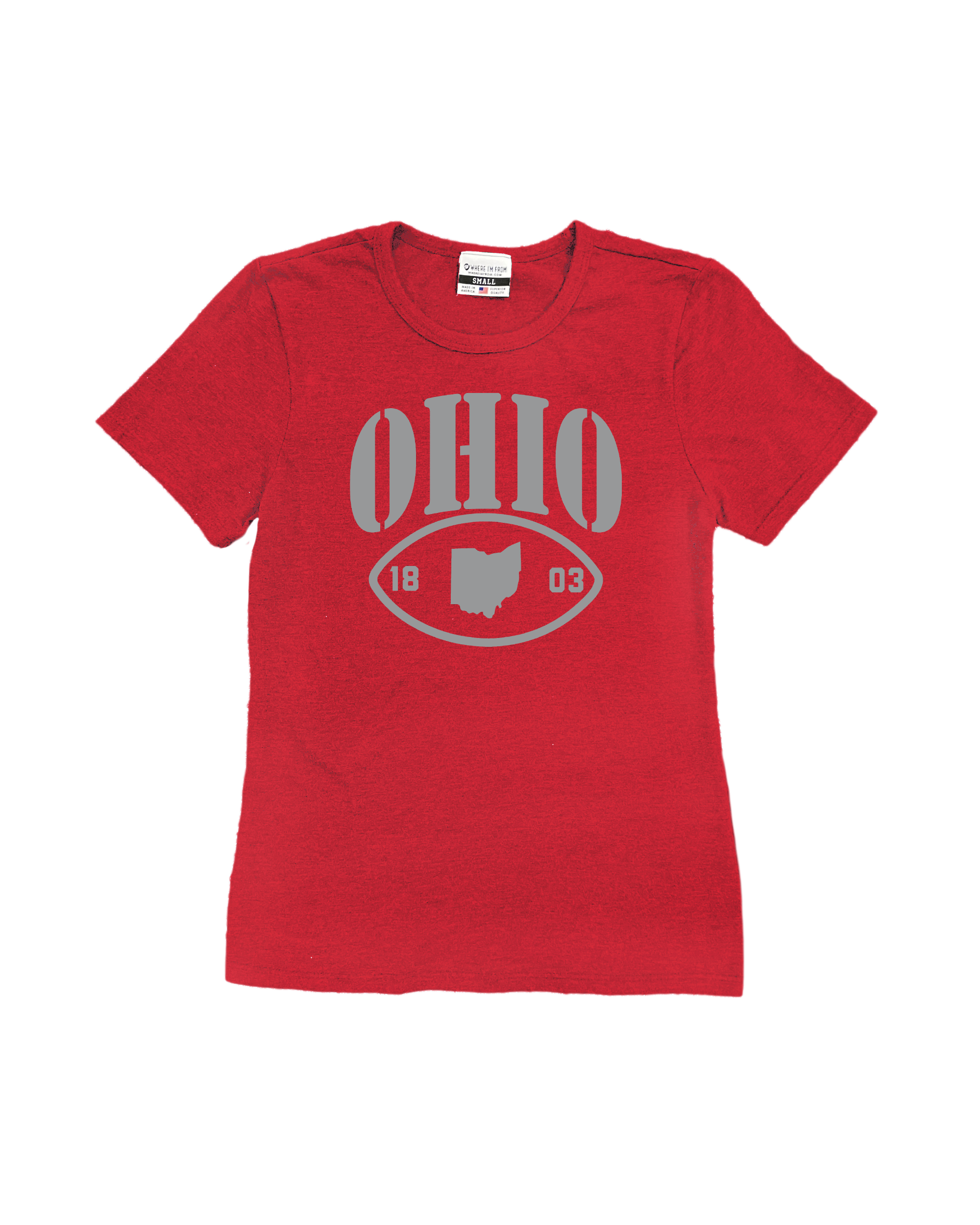 Ohio Oval Red Women's Crew