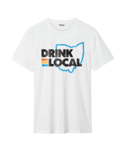 Simple Drink Local White Cotton Crew T-Shirt