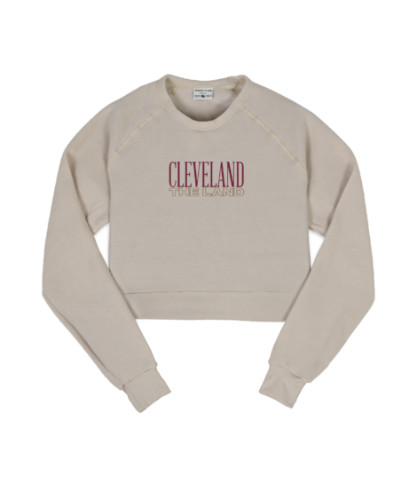Cleveland The Land Oatmeal Crop Sweatshirt