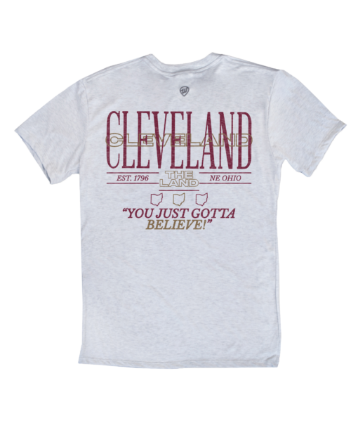Cleveland The Land F/B Ash Crew T-Shirt