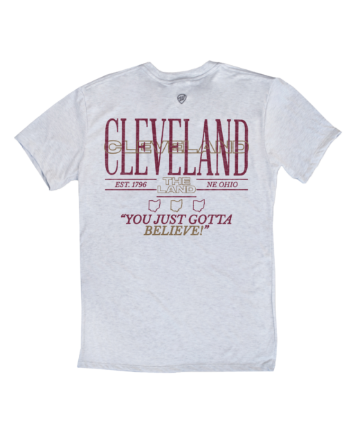 Cleveland The Land F/B Ash Crew T-Shirt