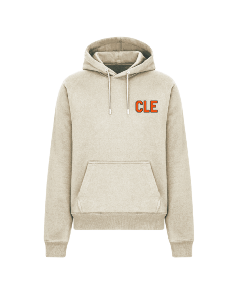CLE Embroidered Sandshell Cotton Hoodie