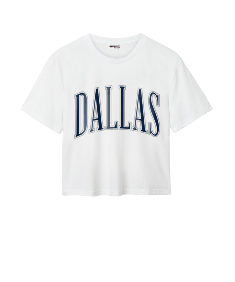 Dallas Oversized White Easy Tee