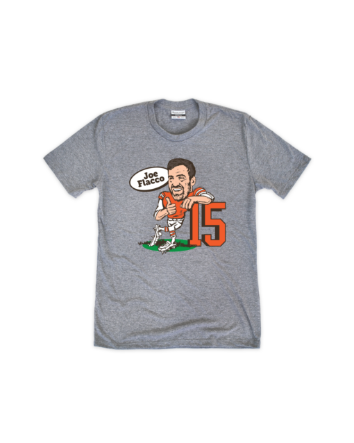 Flacco Caricature Youth Gray Crew