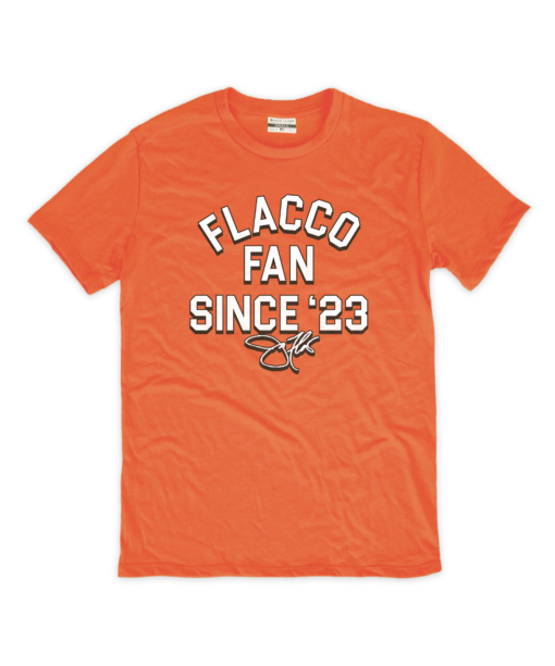 Flacco Fan Since ’23 Orange Crew T-Shirt