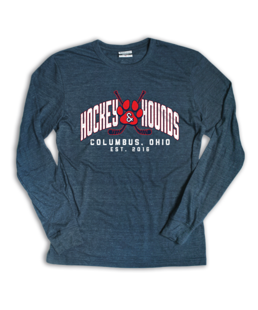 Hockey & Hounds Est. 2016 Navy Long Sleeve