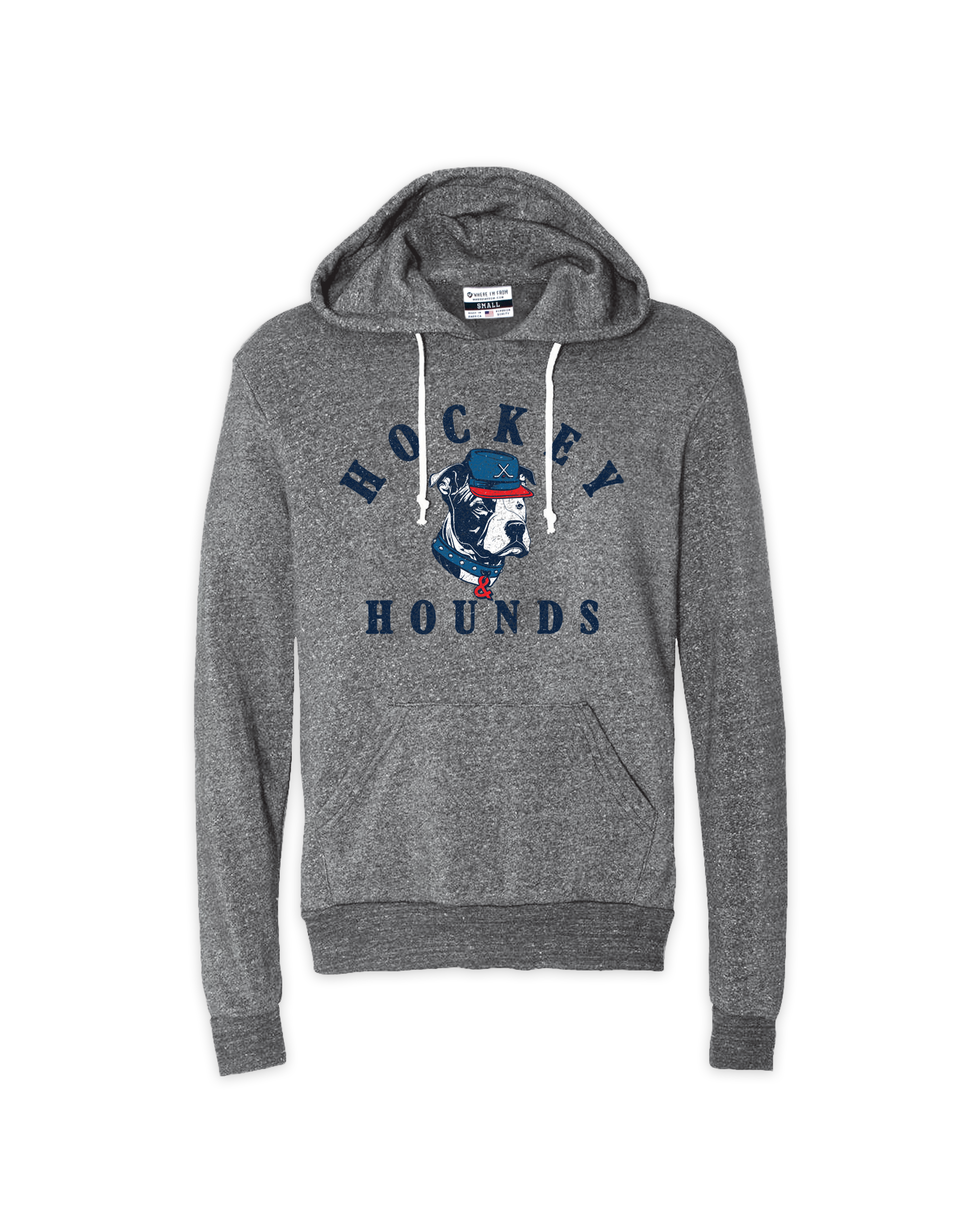 Hockey & Hounds Gray Dog Hoodie