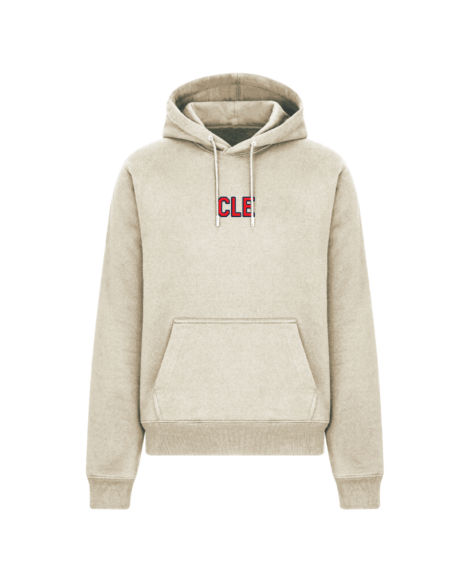 CLE Blue/Red Embroidered Sandshell Cotton Hoodie