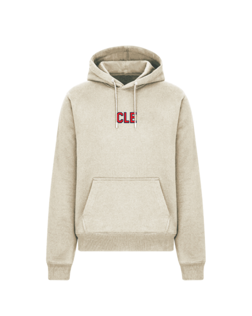 CLE Blue/Red Embroidered Sandshell Cotton Hoodie