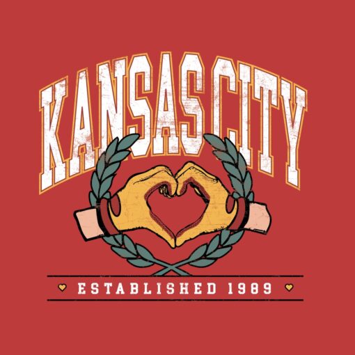 Kansas City Heart Hands Red Sweatshirt