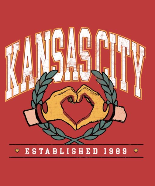 Kansas City Heart Hands Red Sweatshirt