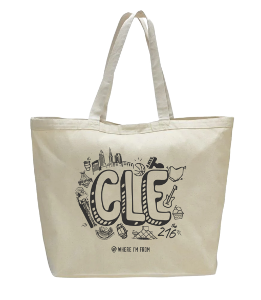 CLE Icons Large Tote - Where I'm Apparel