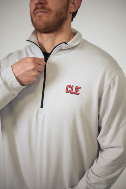 CLE Shadow Embroidered Quarter Zip