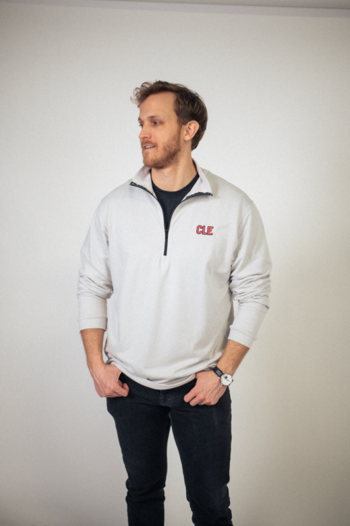 CLE Shadow Embroidered Quarter Zip