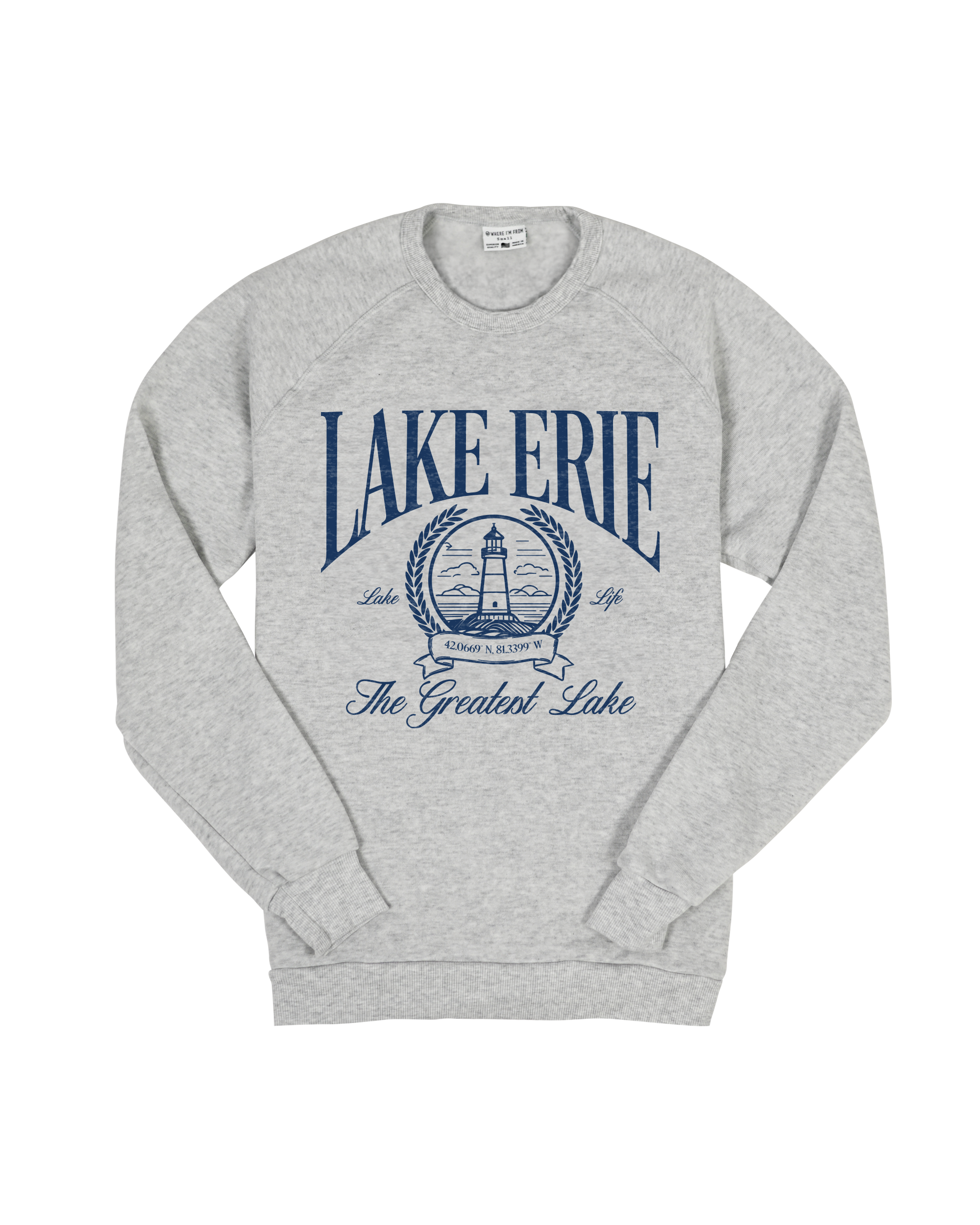 Lake Erie Vines Ash Sweatshirt