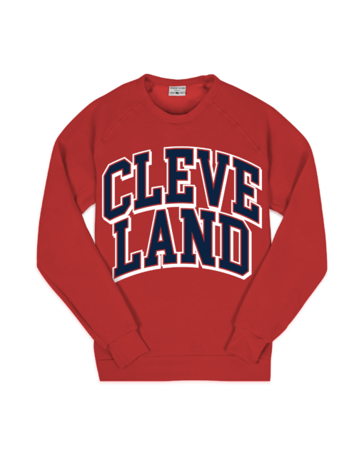 Cleveland Oversized Red Sweatshirt