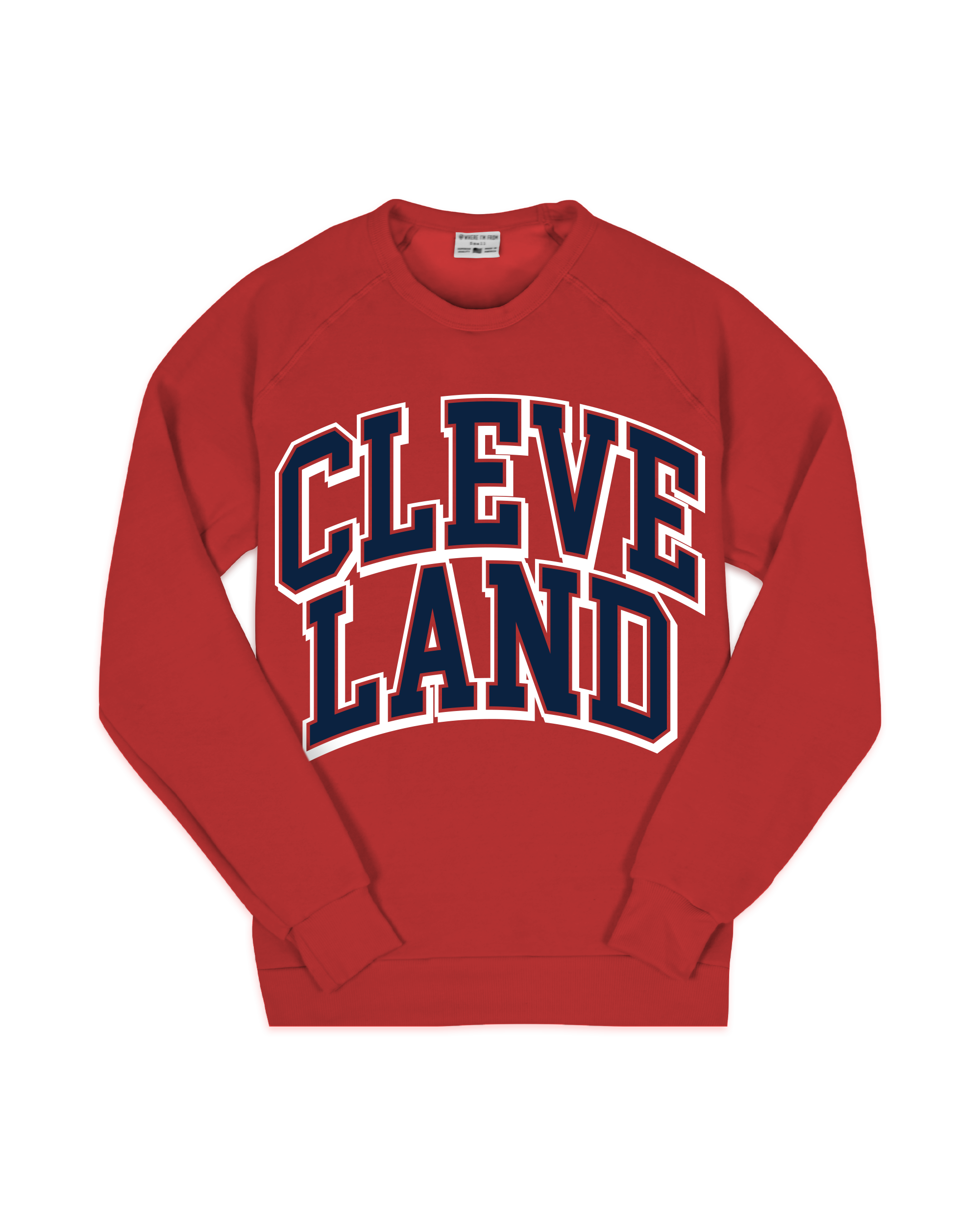 Cleveland Oversized Red Sweatshirt