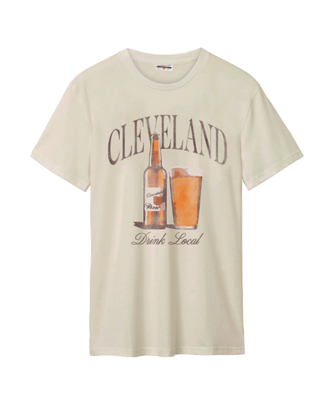 Cleveland Drink Local Sandshell Cotton Crew T-Shirt